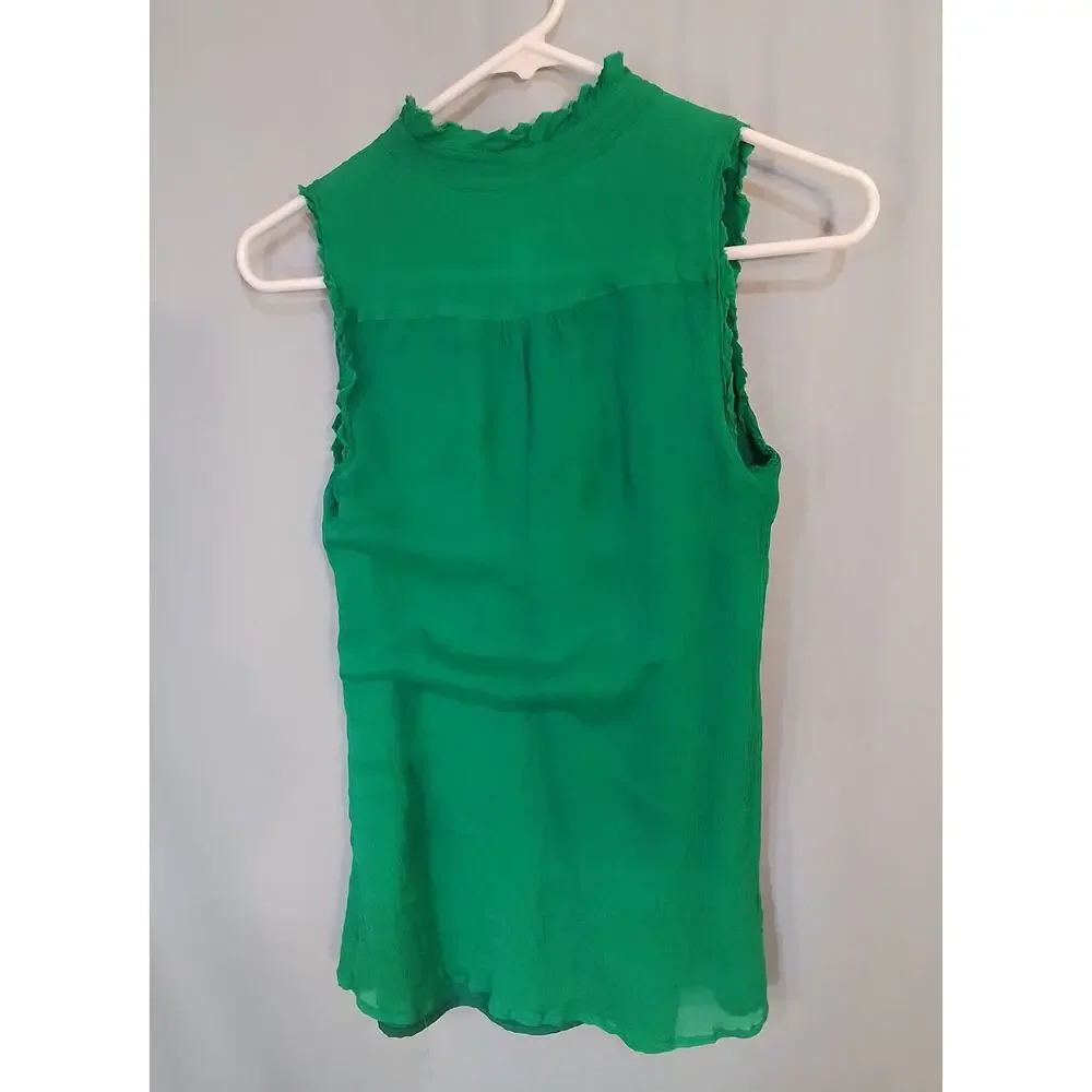 J. Crew ; Green blouse